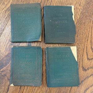 Vintage Little Leather Library Mini Books Lot Oscar Wilde Kipling Coleridge